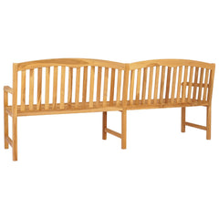 vidaXL Handcarved Rose Bench 228 x 60 x 90 cm Solid Teak Wood Natural 5