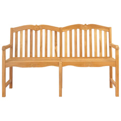 vidaXL Handcarved Rose Bench 150 x 60.5 x 95 cm Solid Teak Wood 3