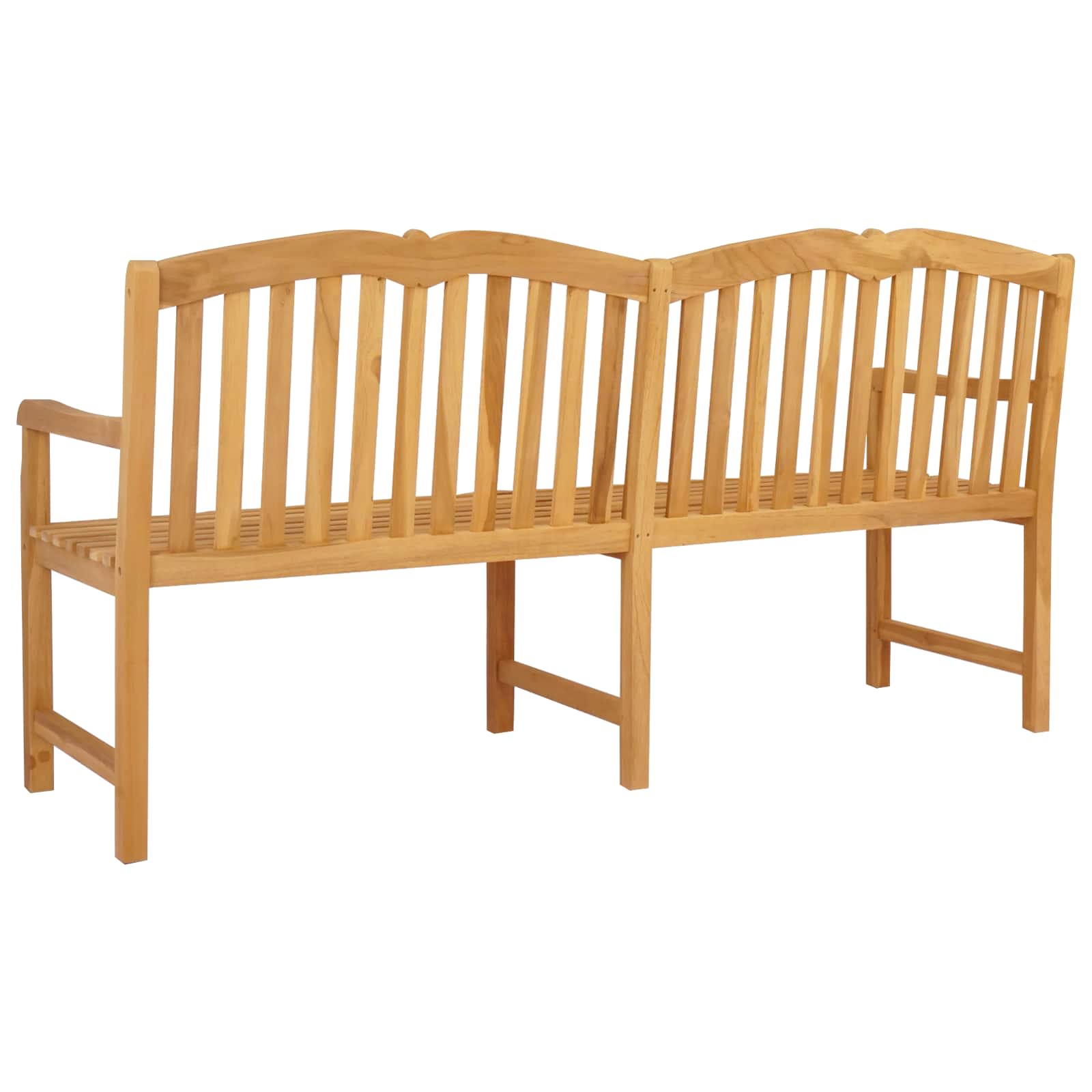 vidaXL Handcarved Rose Bench 180.5 x 60 x 96 cm Solid Teak Wood 5