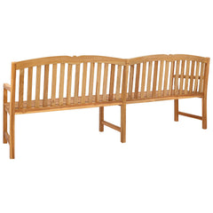 vidaXL Handcarved Rose Bench 228 x 61 x 94.5 cm Solid Teak Wood 5