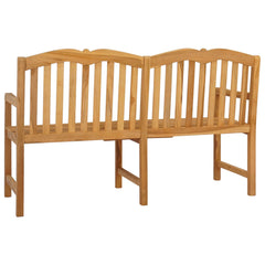vidaXL Handcarved Rose Bench 155 x 60 x 94 cm Solid Teak Wood Natural 6