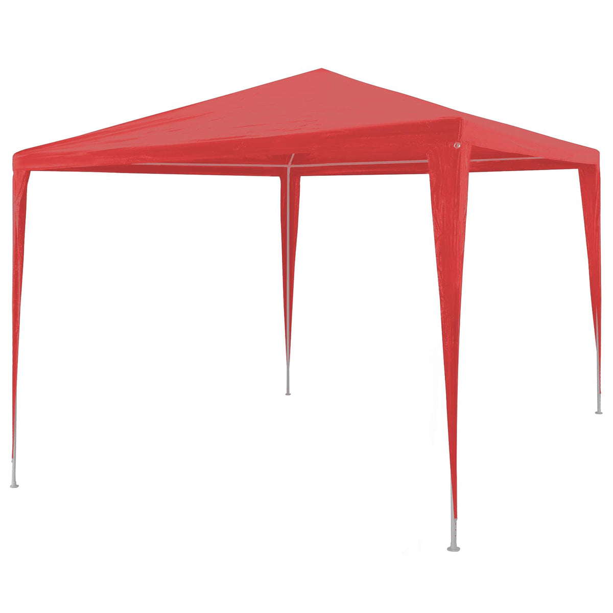 Party Tent PE 3 x 3 m Red