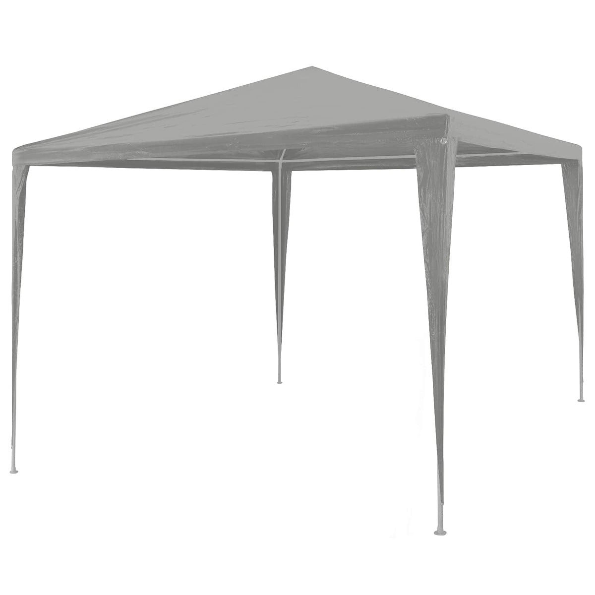 Party Tent PE 3 x 3 m Light grey