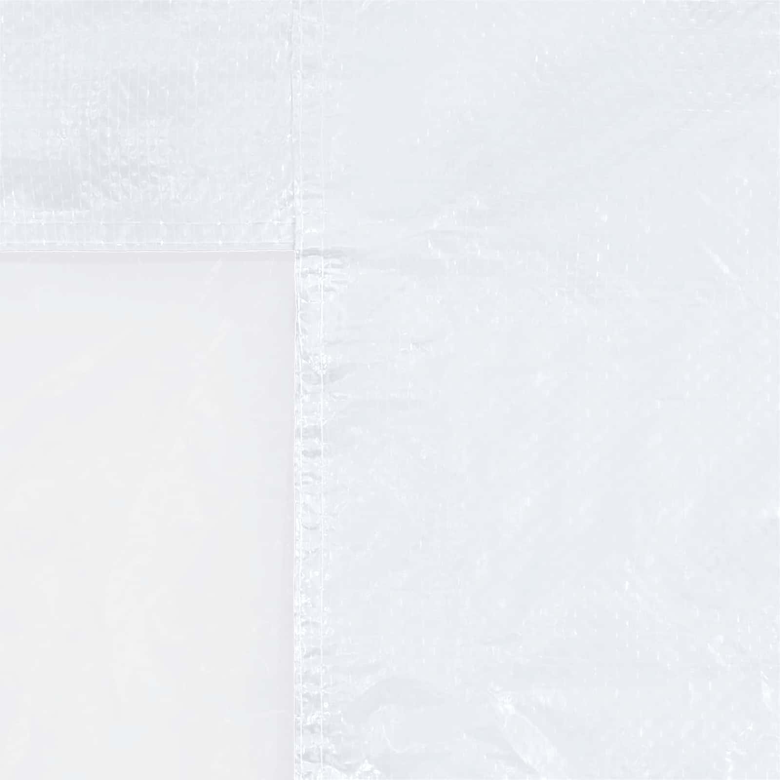 vidaXL Party Tent Sidewall 2 pcs 400 x 195 cm White PE and Steel 4
