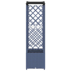 Raised Bed with Trellis and Roof PP Grey with Curved Roof (2 Side trellis) 164 cm 138 cm