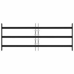 vidaXL Security Grille for Windows with 3 Crossbars 3 pcs 63-114 cm 3