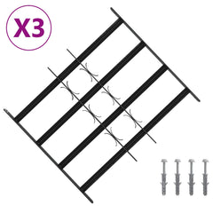 vidaXL Security Grille for Windows with 4 Crossbars 3 pcs 43-74 cm 2