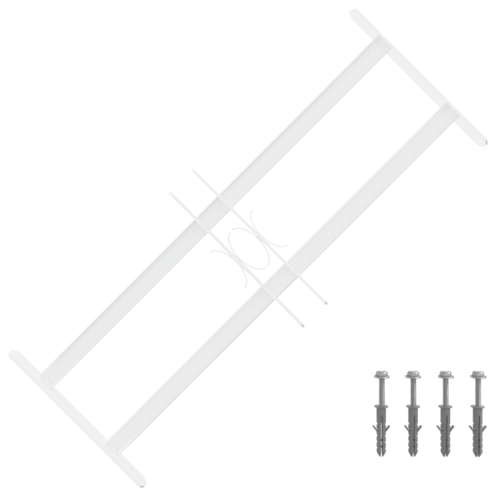 vidaXL Security Grille for Windows with 2 Crossbars 3 pcs 43-74 cm 1
