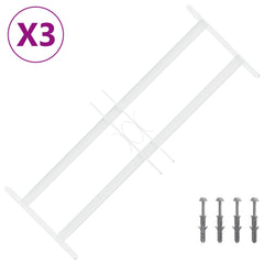 vidaXL Security Grille for Windows with 2 Crossbars 3 pcs 43-74 cm 2