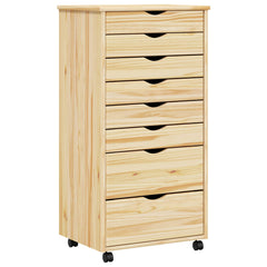 vidaXL Rolling Cabinet with Drawers MOSS 53 x 39 x 103 cm 2