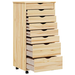 vidaXL Rolling Cabinet with Drawers MOSS 53 x 39 x 103 cm 4
