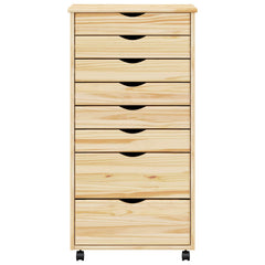 vidaXL Rolling Cabinet with Drawers MOSS 53 x 39 x 103 cm 5