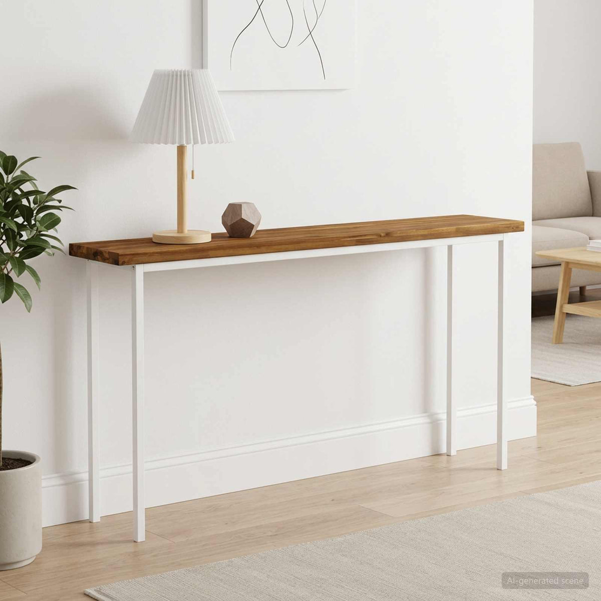 Table Top Natural Rectangular Depth 30 cm 150 cm