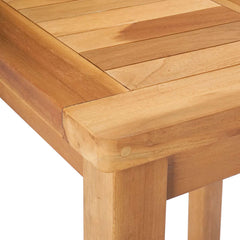vidaXL Outdoor Bar Set 3 pcs Untreated Solid Teak Wood 6