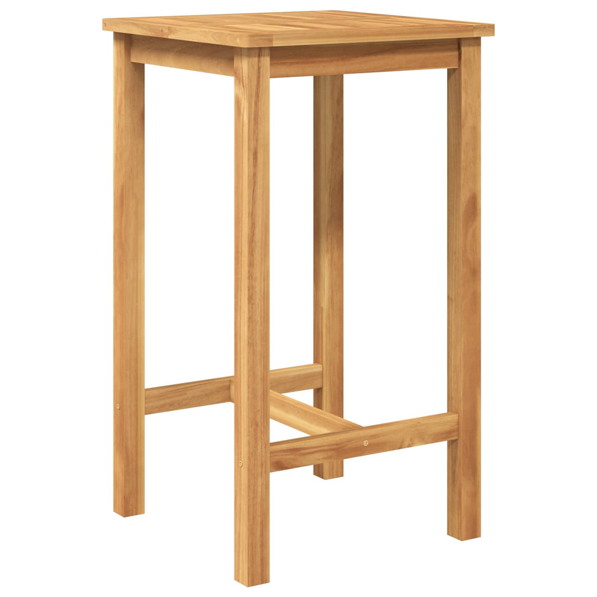 vidaXL Outdoor Bar Set 3 pcs Untreated Solid Teak Wood 4