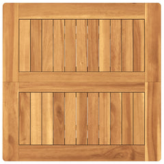 vidaXL Outdoor Bar Set 3 pcs Untreated Solid Teak Wood 5