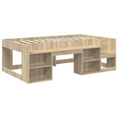 Kids' Bed Frame 90 x 200 cm Engineered Wood Sonoma oak