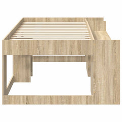 Kids' Bed Frame Engineered Wood Length 190 cm Sonoma oak 90 cm
