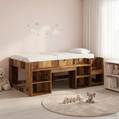 Kids' Bed Frame Engineered Wood Length 190 cm Old wood 75 cm