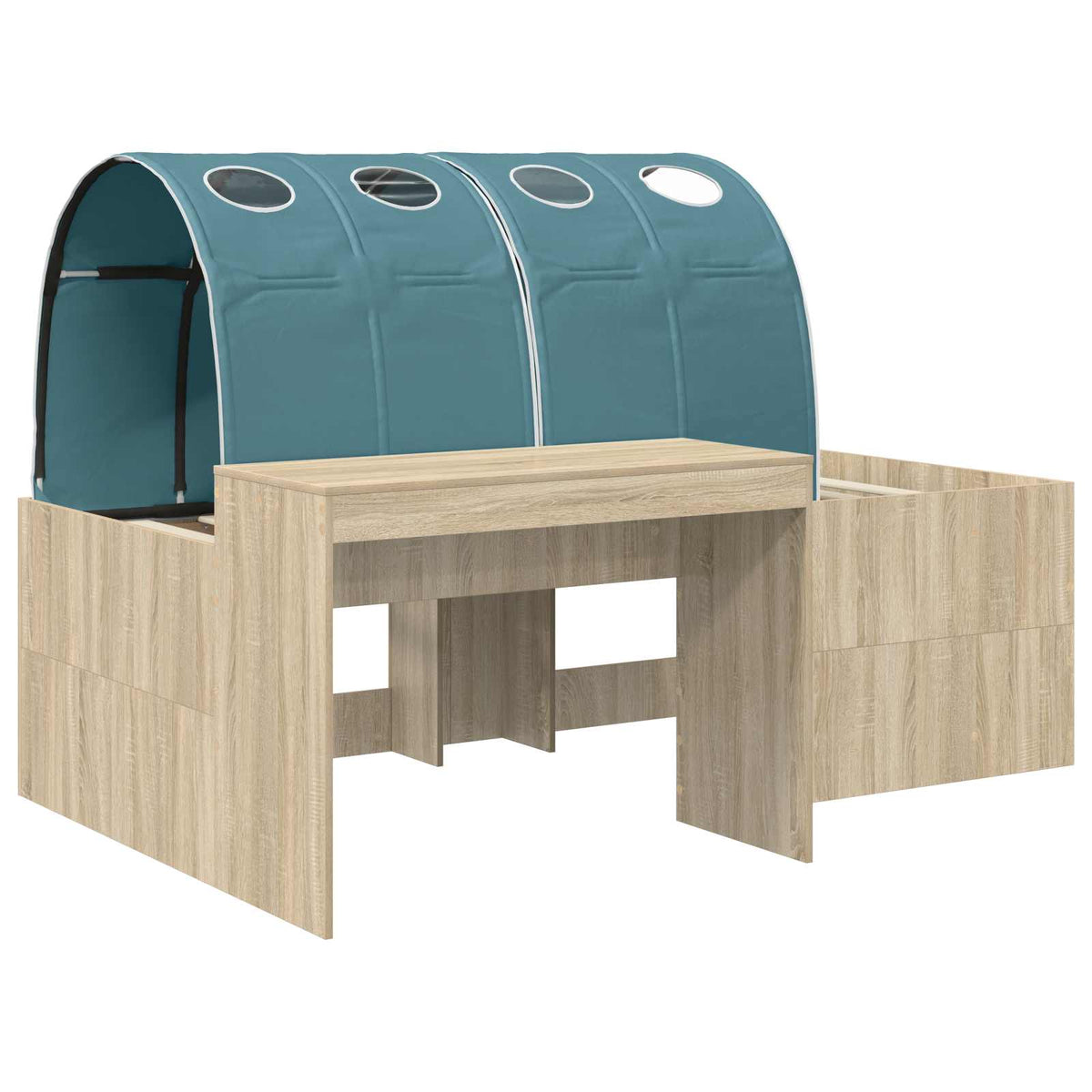 Bed Tunnel Sonoma oak light blue