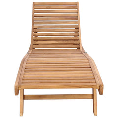 Sun Lounger Polyester Brown without table