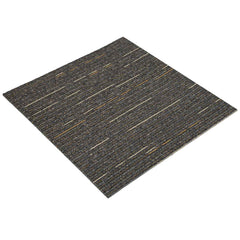 vidaXL Carpet Tile Striped Light Brown 50 x 50 cm 20 pcs 2