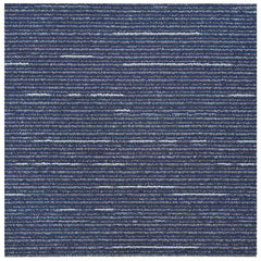 vidaXL Carpet Tile Striped Blue 50 x 50 cm 20 pcs PP and Bitumen 5