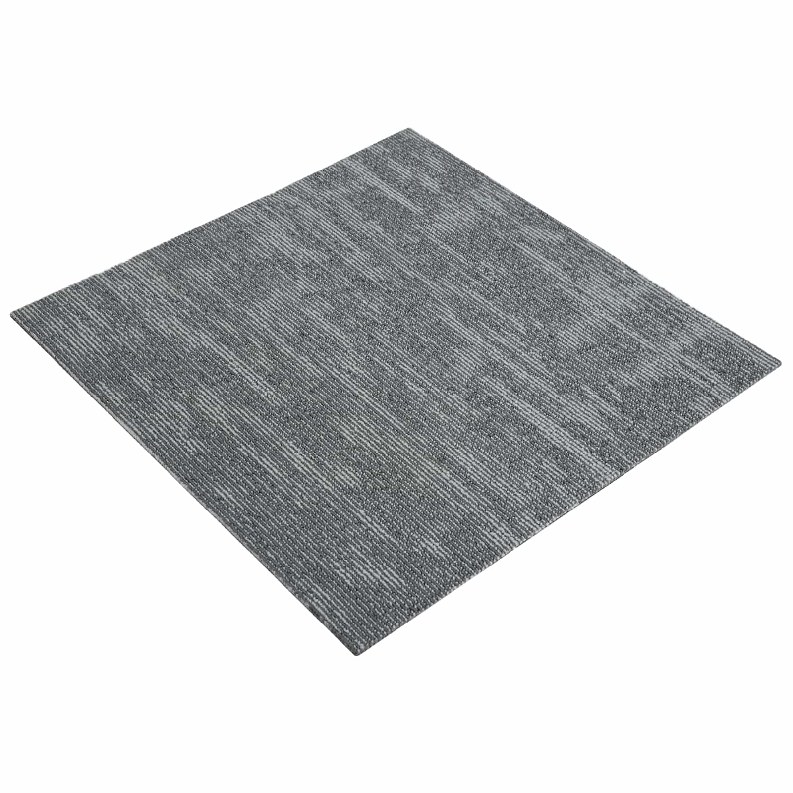 vidaXL Carpet Tile Concrete Grey 50 x 50 cm 20 pcs PP and Bitumen 2