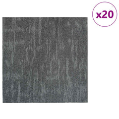 vidaXL Carpet Tile Concrete Grey 50 x 50 cm 20 pcs PP and Bitumen 3