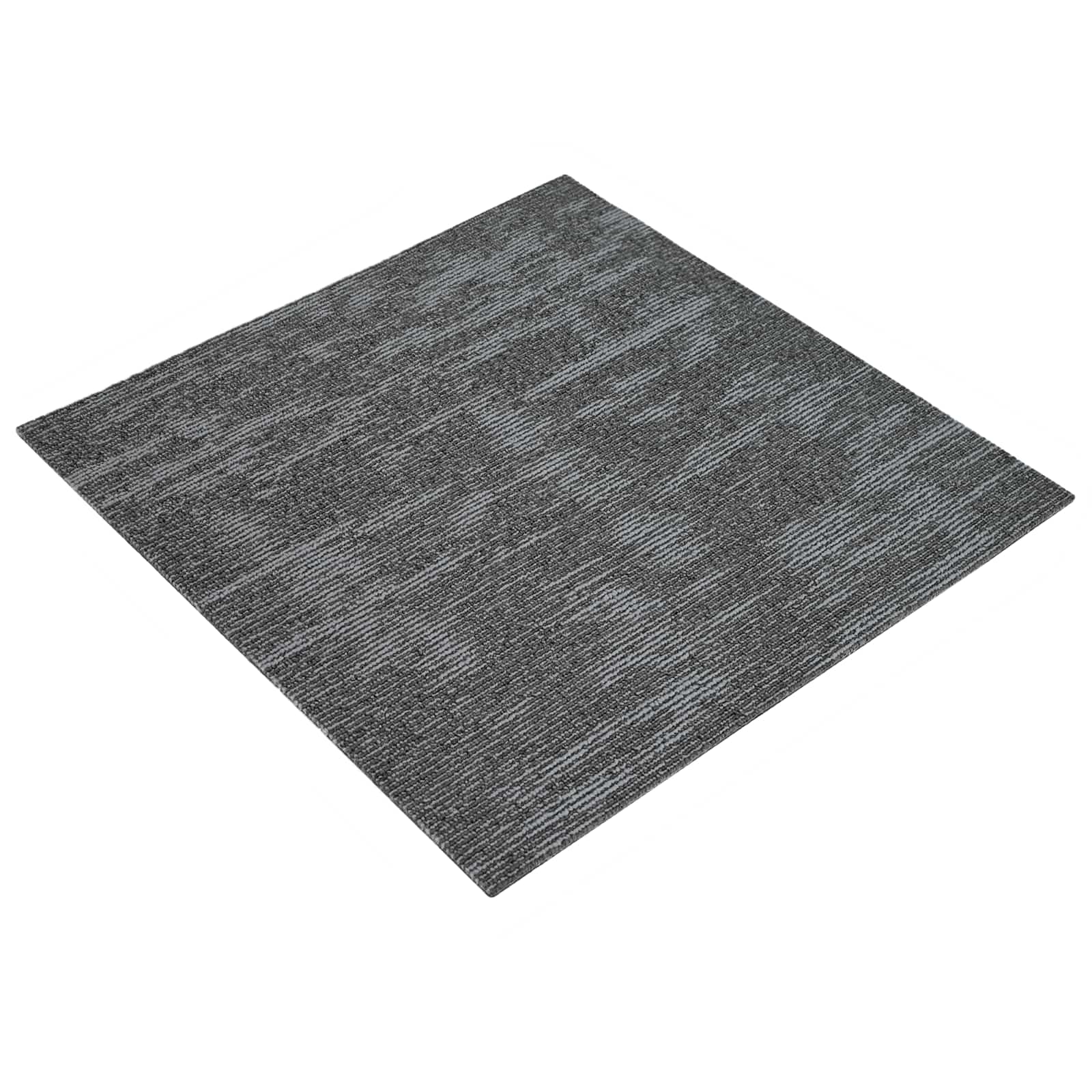 vidaXL Carpet Tile Charcoal Grey 50 x 50 cm 20 pcs PP and Bitumen 2