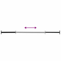vidaXL Adjustable Window Safety Bar 3 pcs 710 -1200 mm Steel Black 5