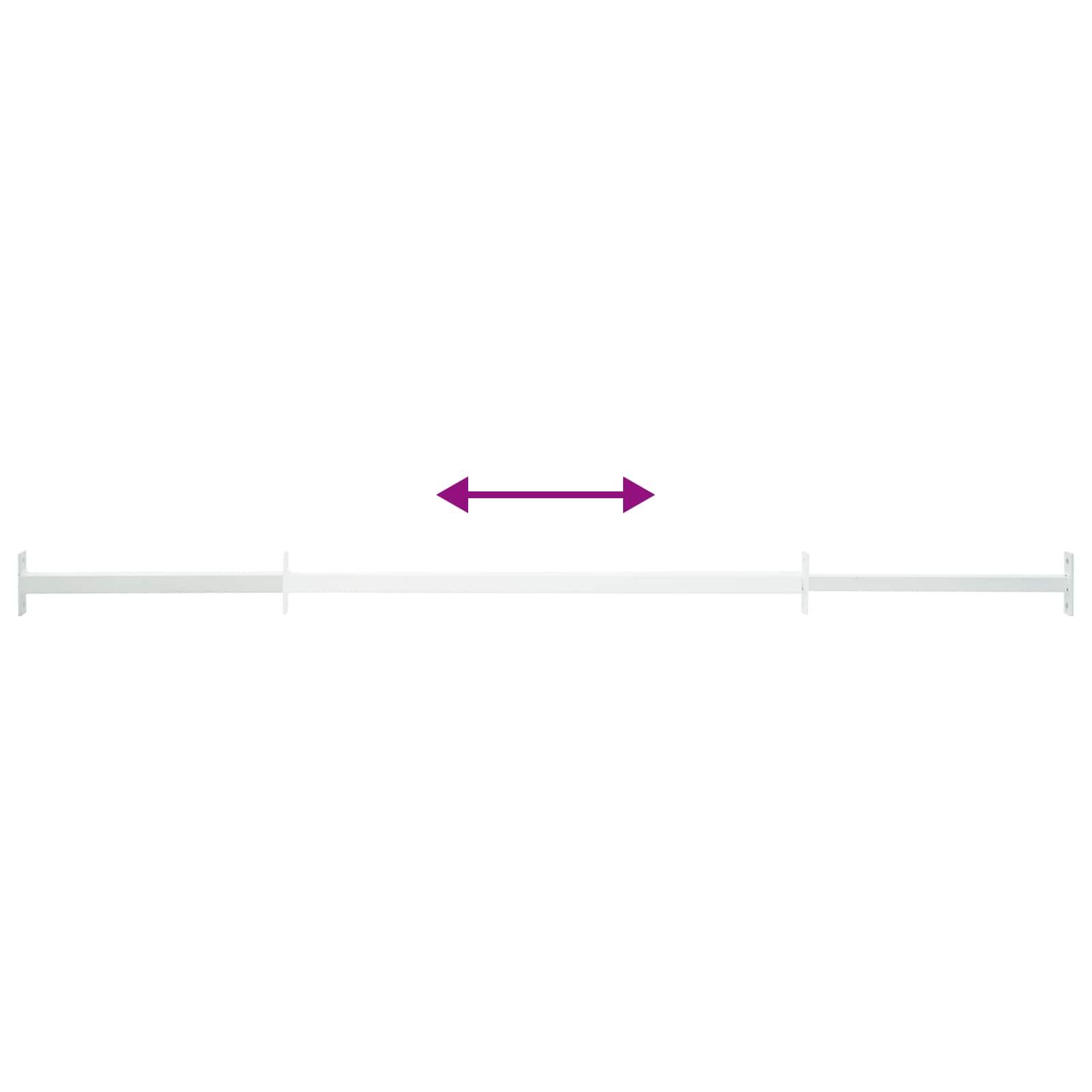 vidaXL Adjustable Window Safety Bar 3 pcs 710 -1200 mm Steel White 5