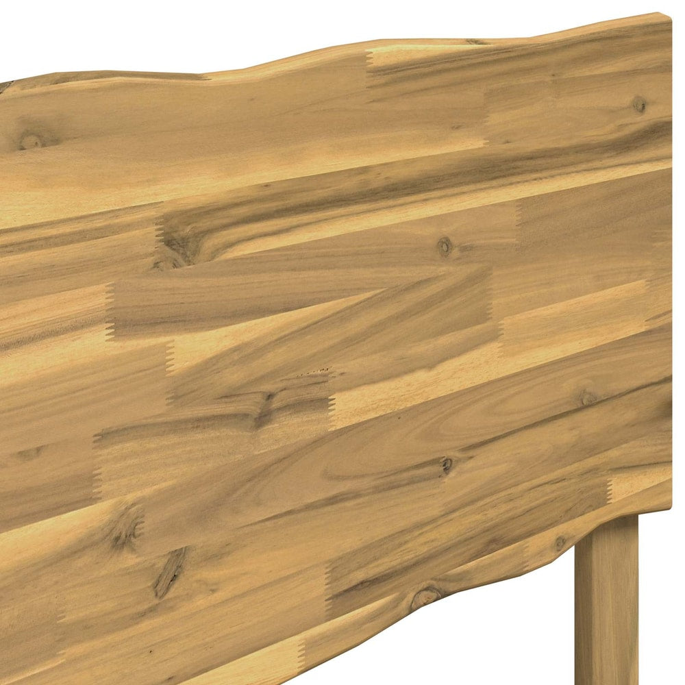 vidaXL Live Edge Headboard ROSTOCK Whitewash 100 cm Solid Acacia Wood 5