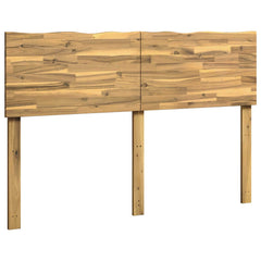 vidaXL Live Edge Headboard ROSTOCK Whitewash 120 cm Solid Acacia Wood 2