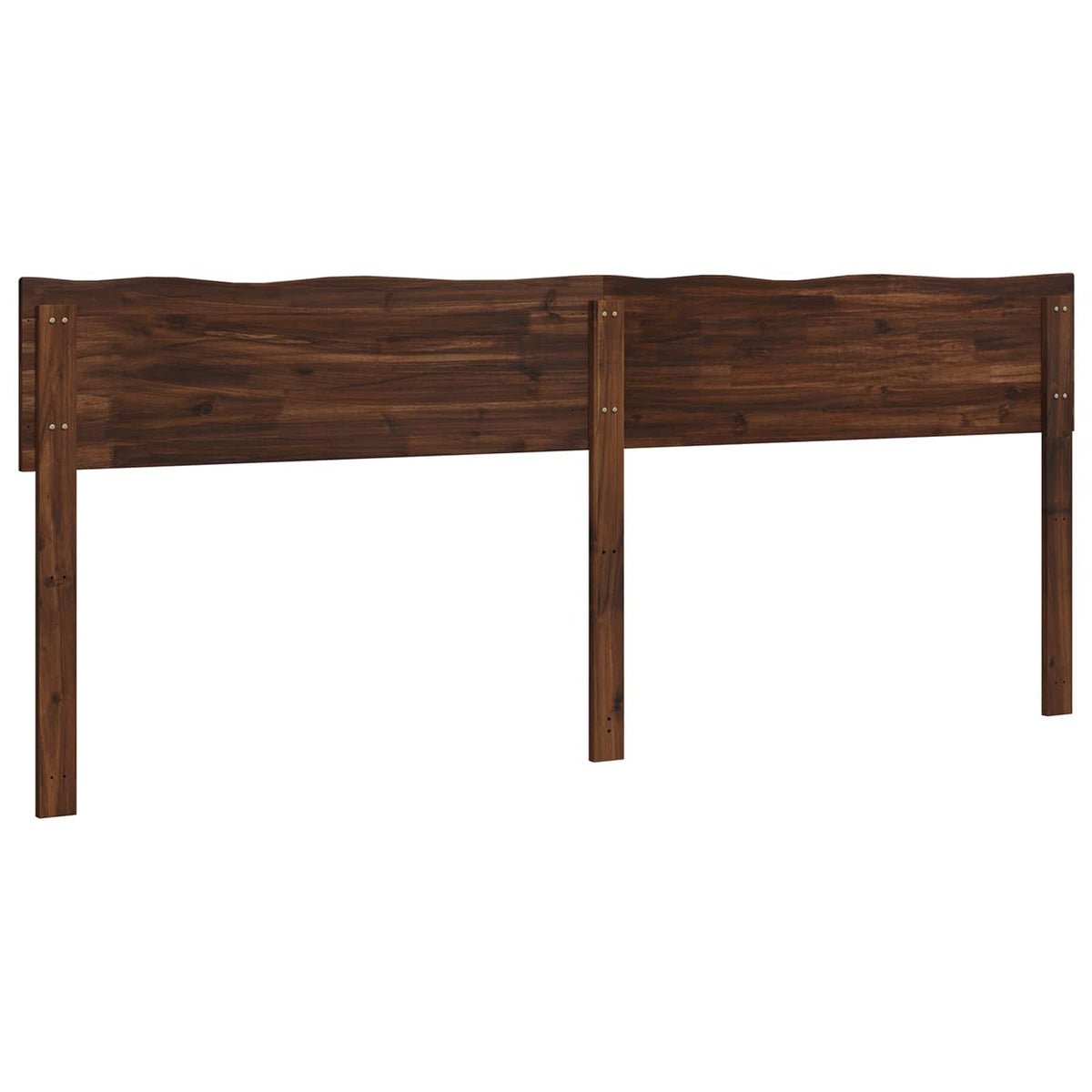 vidaXL Live Edge Headboard ROSTOCK Dark Brown 180 cm Solid Acacia Wood 4