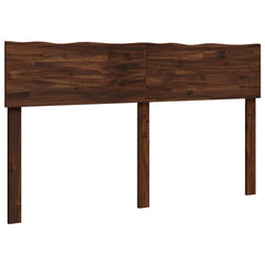 vidaXL Live Edge Headboard ROSTOCK Dark Brown 160 cm Solid Acacia Wood 2