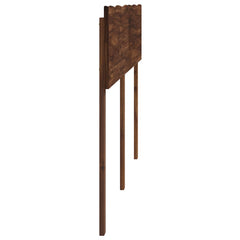 vidaXL Live Edge Headboard ROSTOCK Dark Brown 160 cm Solid Acacia Wood 3