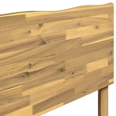 vidaXL Live Edge Headboard ROSTOCK Whitewash 160 cm Solid Acacia Wood 5