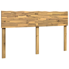 vidaXL Live Edge Headboard ROSTOCK Whitewash 160 cm Solid Acacia Wood 2