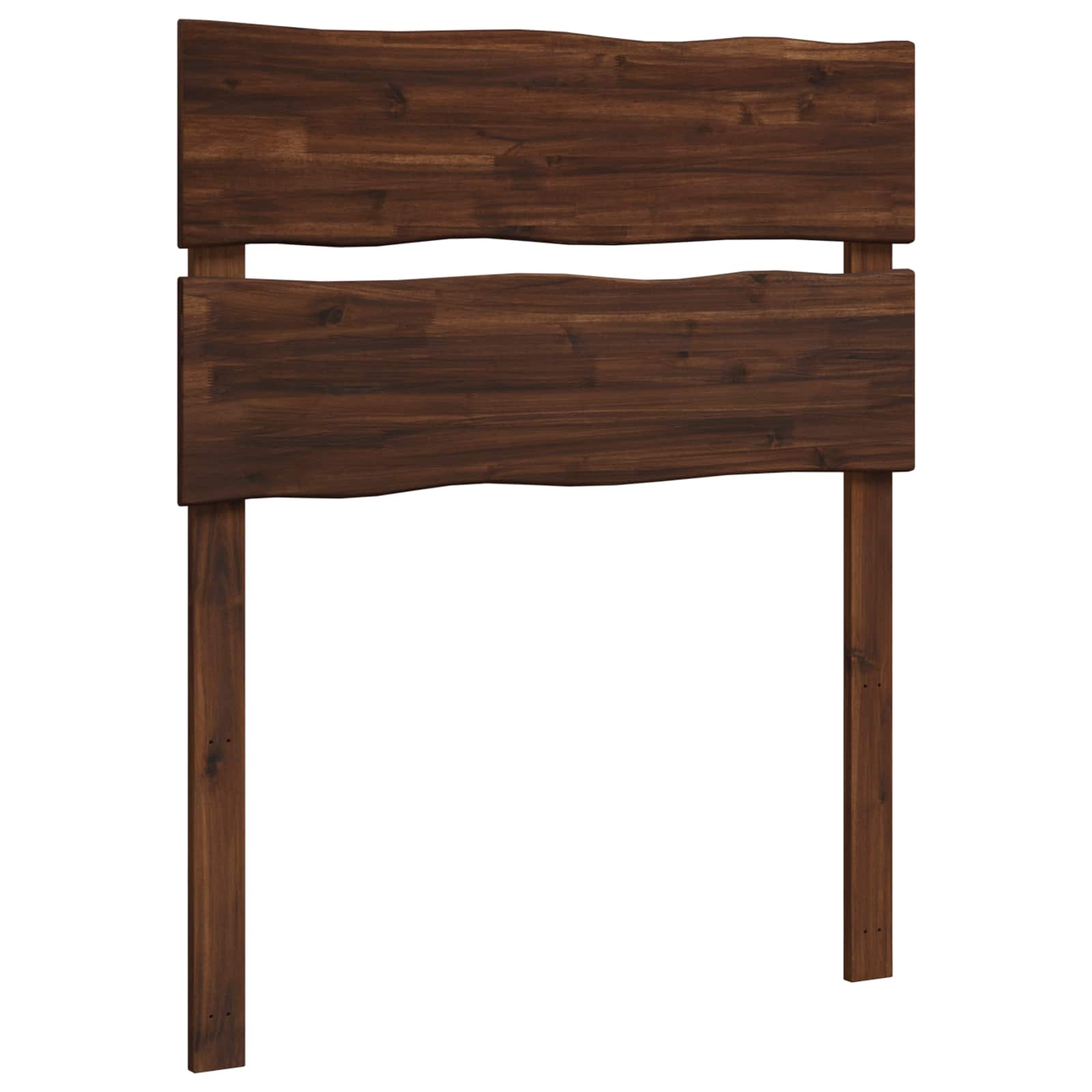 vidaXL Live Edge Headboard ROSTOCK Dark Brown 100 cm Solid Acacia Wood 2