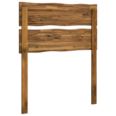 vidaXL Live Edge Headboard ROSTOCK Natural 100 cm Solid Acacia Wood 4