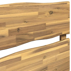vidaXL Live Edge Headboard ROSTOCK White 100 cm Solid Acacia Wood 5
