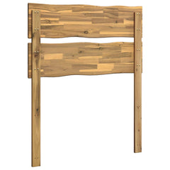 vidaXL Live Edge Headboard ROSTOCK White 100 cm Solid Acacia Wood 4