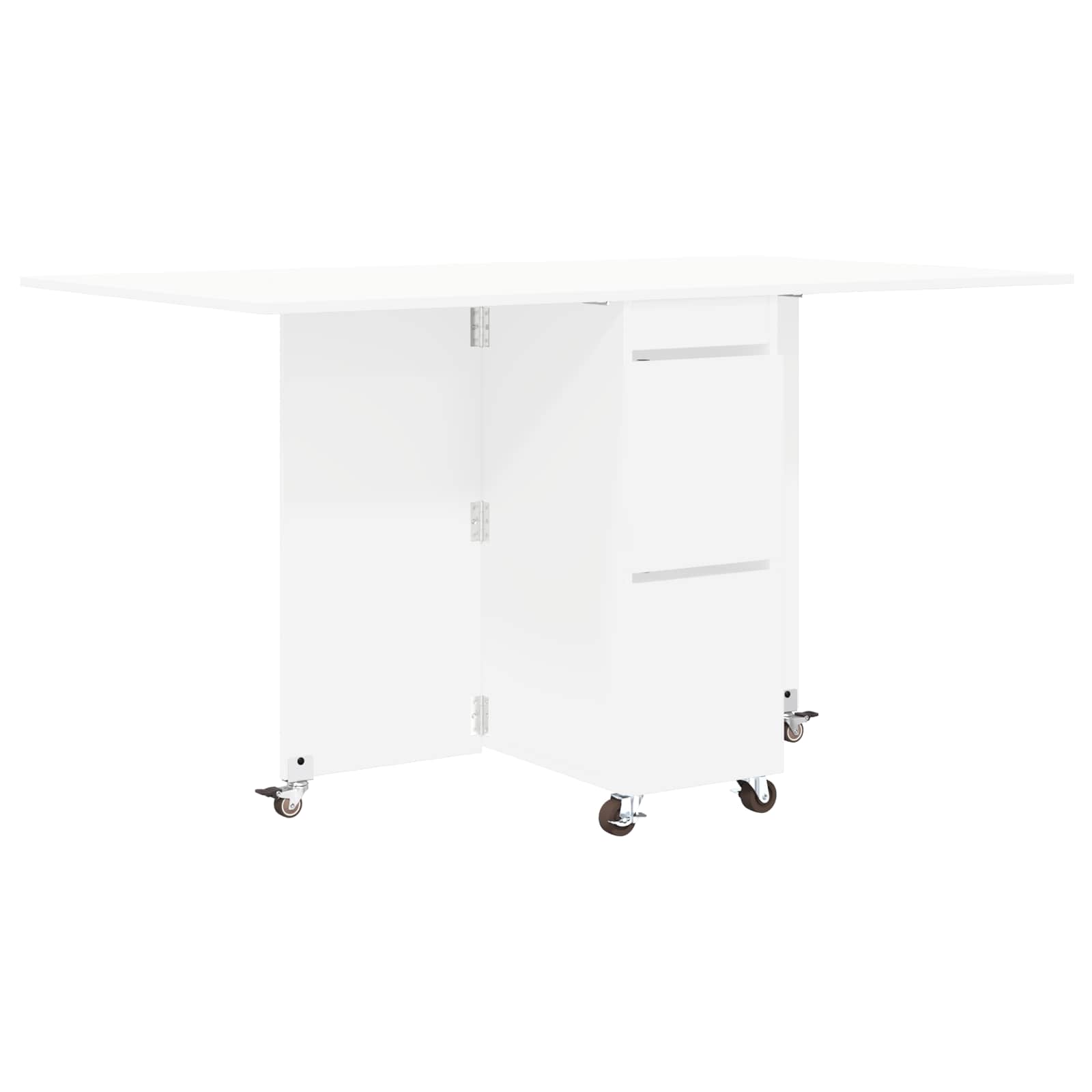 vidaXL Dinning Table 140 x 80 x 77 cm Engineered Wood White 2