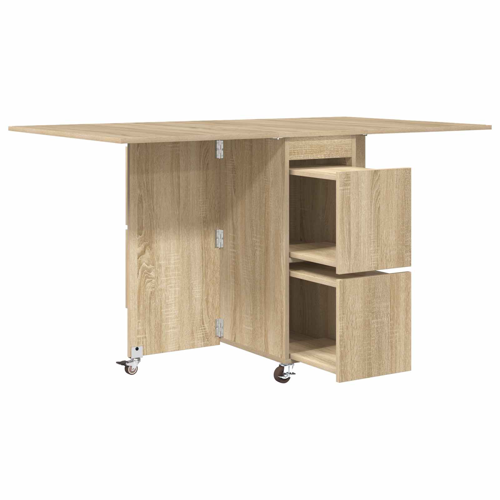 vidaXL Dinning Table 140 x 80 x 77 cm Engineered Wood Sonoma Oak 5