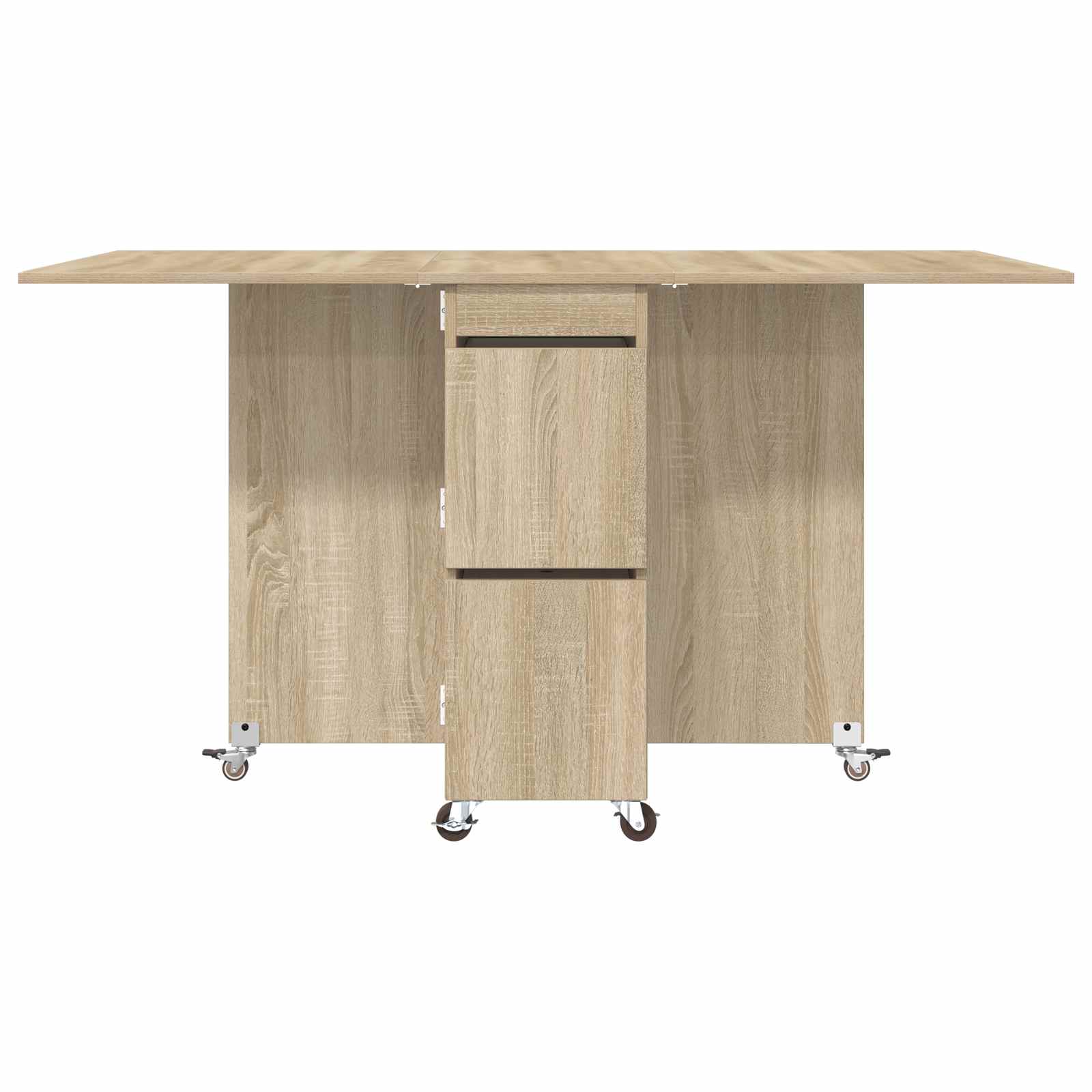 vidaXL Dinning Table 140 x 80 x 77 cm Engineered Wood Sonoma Oak 6