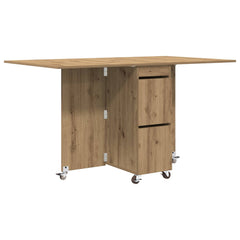 vidaXL Dinning Table 140 x 80 x 77 cm Engineered Wood Artisan Oak 2