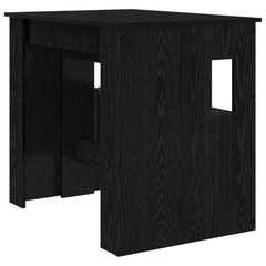 vidaXL Dinning Table 180 x 85 x 75 cm Engineered Wood Black Oak 5