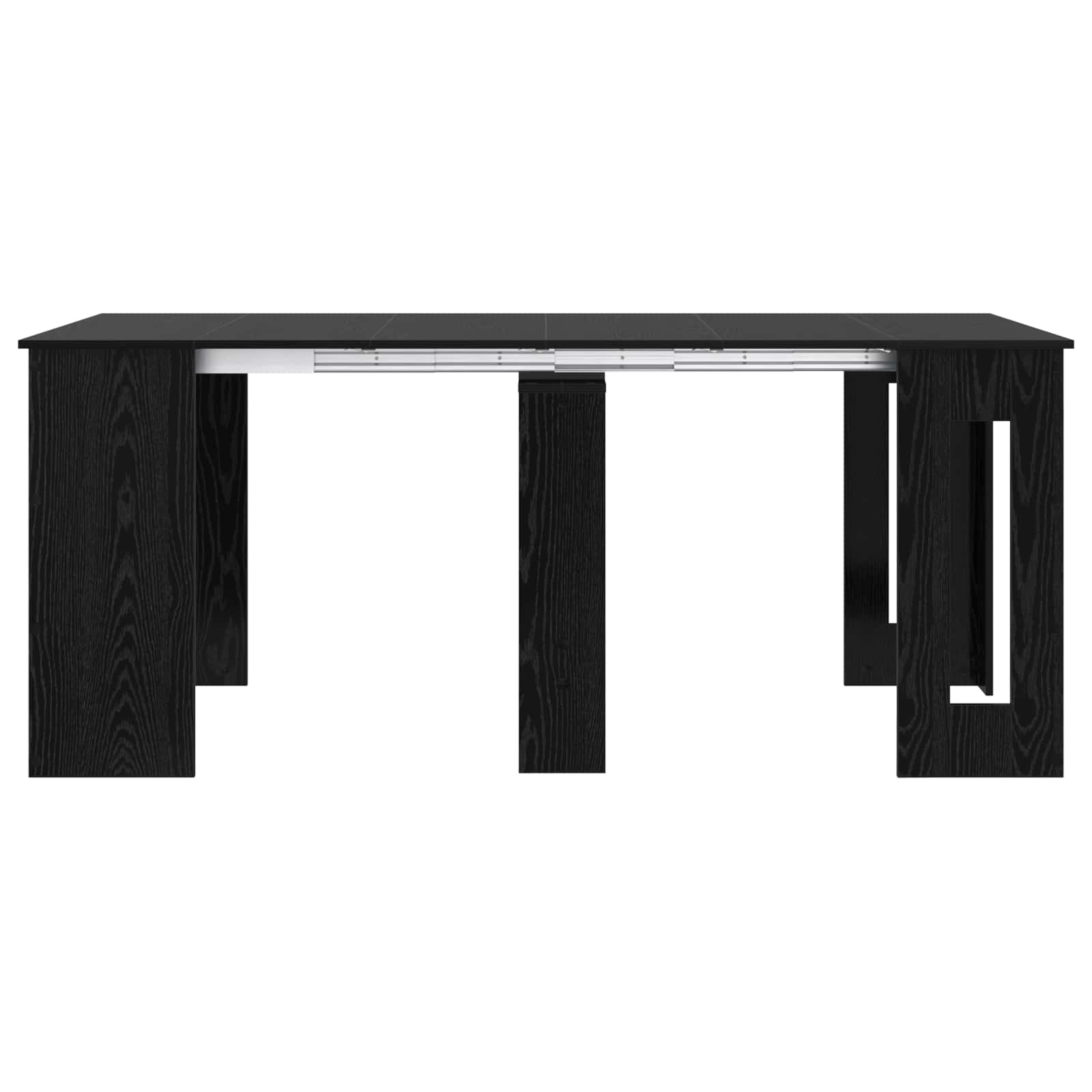 vidaXL Dinning Table 180 x 85 x 75 cm Engineered Wood Black Oak 6