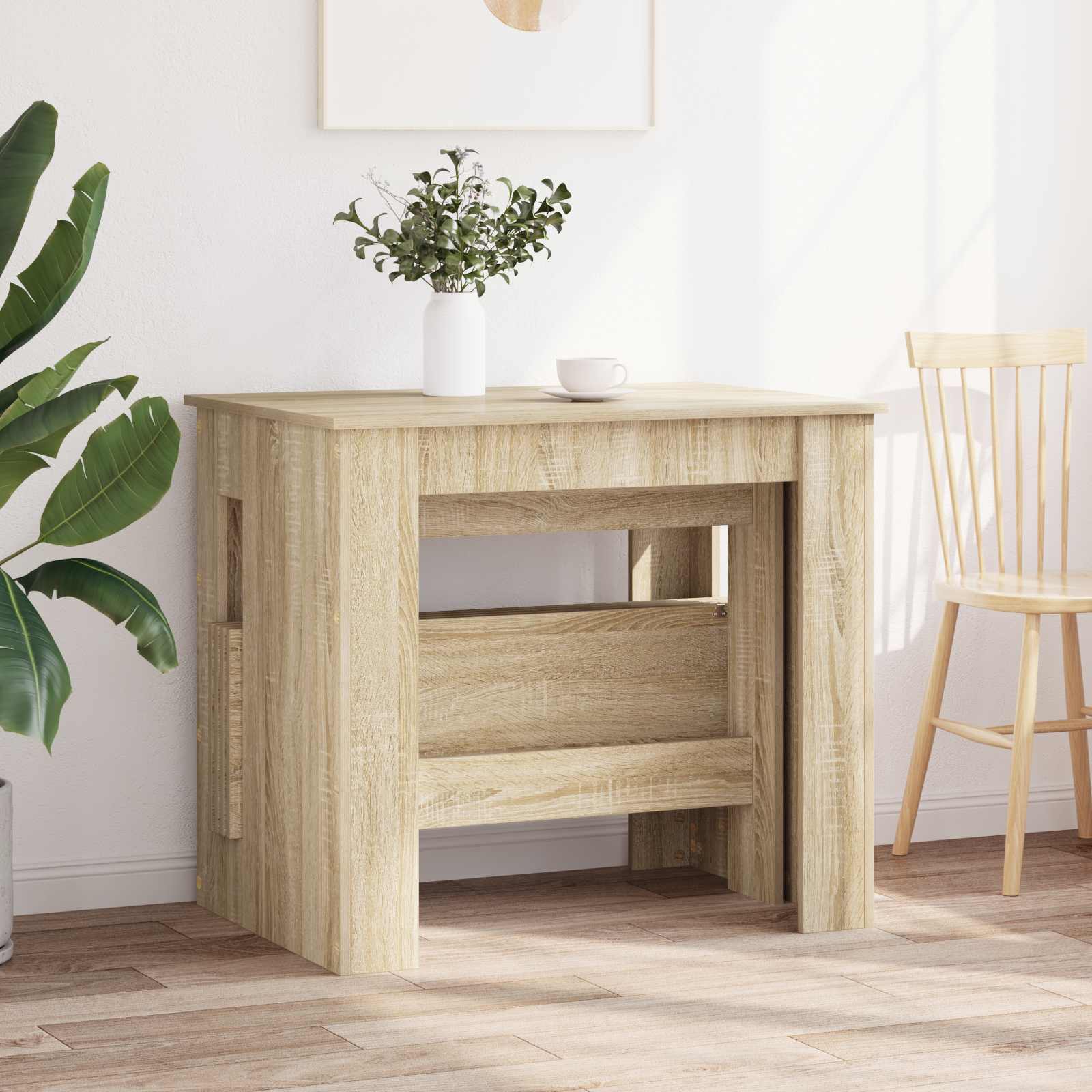 vidaXL Dinning Table 180 x 85 x 75 cm Engineered Wood Sonoma Oak 4